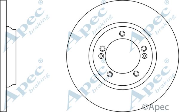 APEC BRAKING Jarrulevy DSK3074